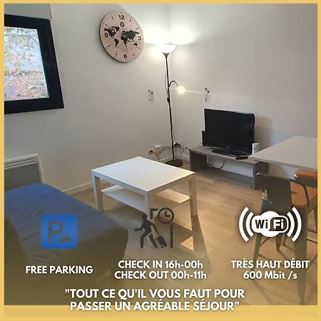 Ideal Couple Appartement 1 Chambre Cosy Et Calme Pour Visiter Nantes Exterior photo